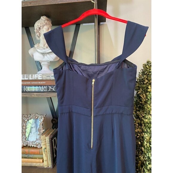 Jay Godfrey Brin Jumpsuit Midnight Navy Women's Size 8 - Picture 8 of 13